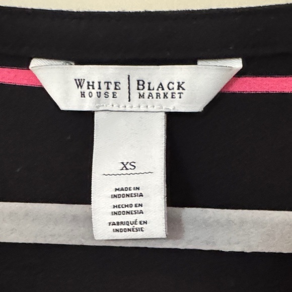 White House Black Market Black and Pink Striped Mini Dress - Picture 2 of 4